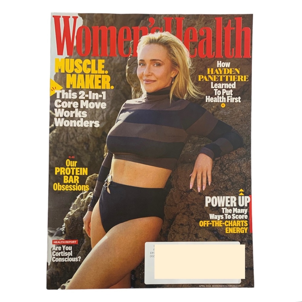 Womens Health Magazine April 2023 Hayden Panettiere Put Health First Protein Bar